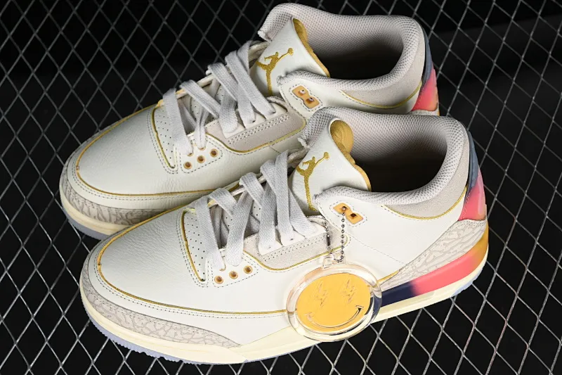 All categories Air Jordan Jordan series basketball shoes Air Jordan 3 LW version J.Balvin x Air Jordan 3 Retro AJ3 Joe 3 rainbow gradient FN0344-901